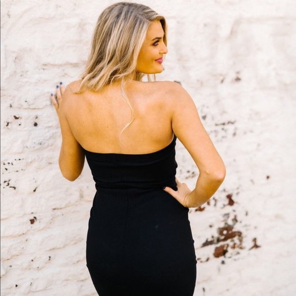 Black Bodycon Dress (These Three Boutique) - Picture 5 of 5
